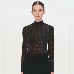 NWT Jonathan Simkhai Desirae Top in Black - XS